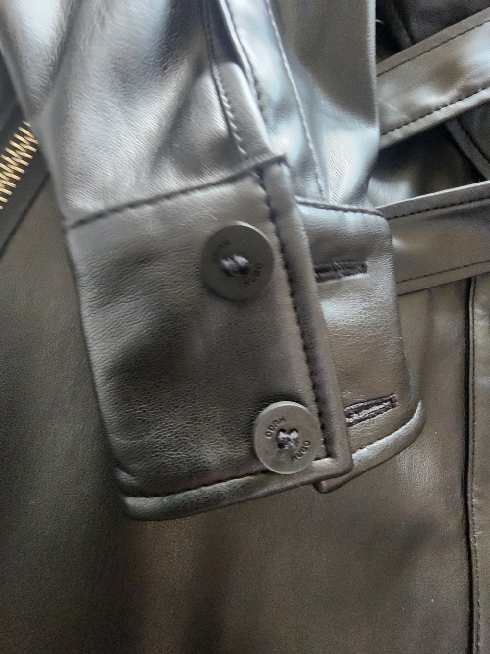 Hugo black leather dress - Picture 4 of 5